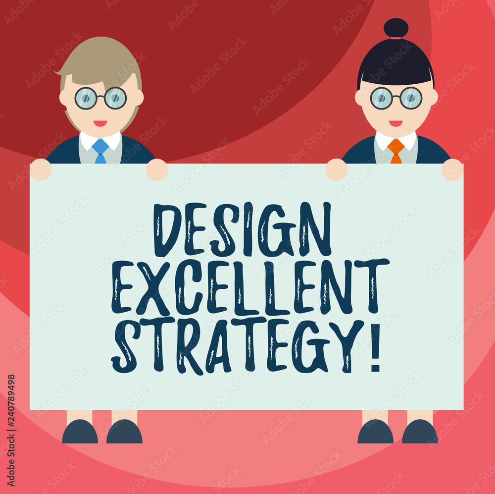 Poster text sign showing design excellent management. conceptual photo enable innovation and create effecti