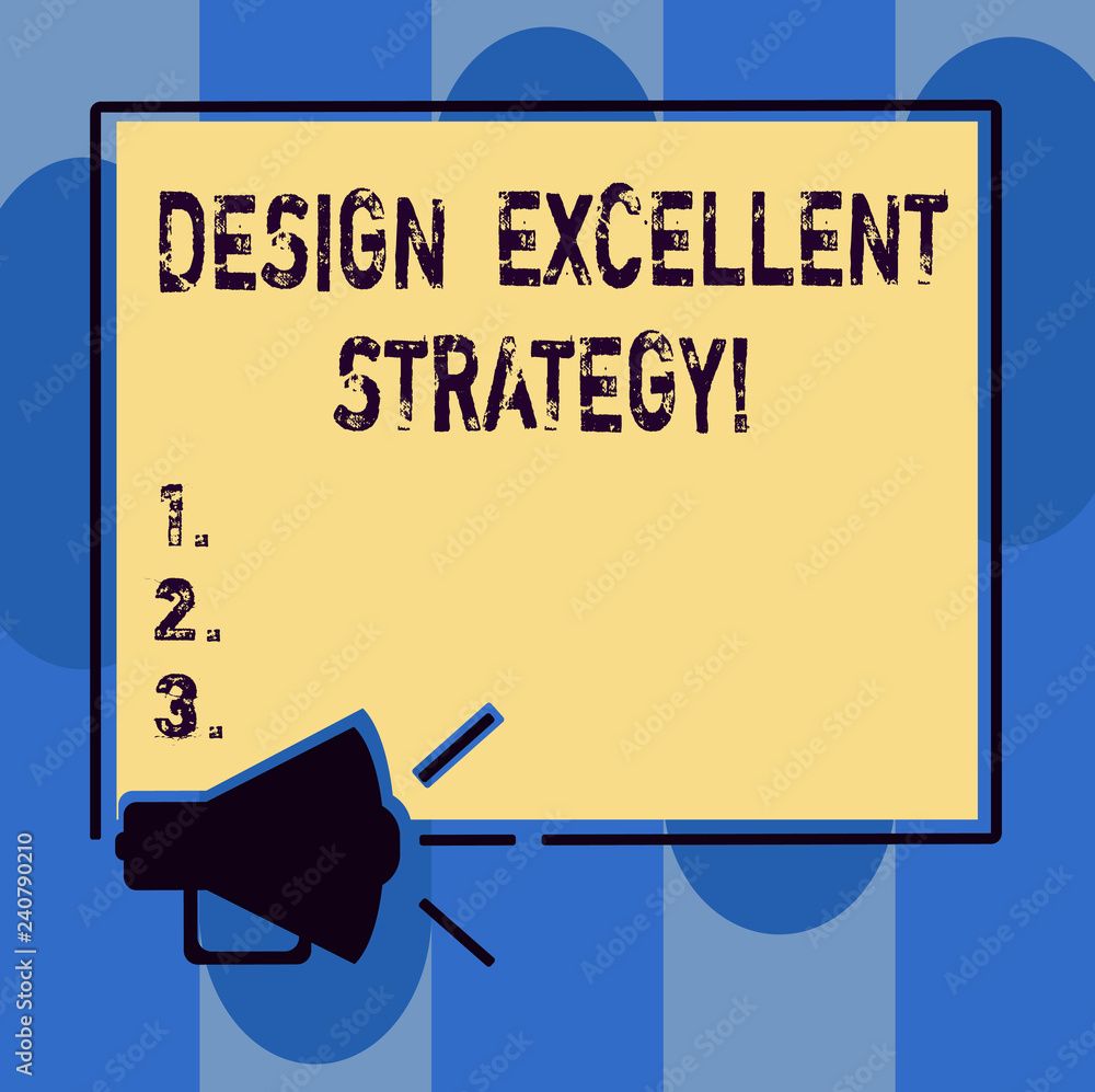 Poster handwriting text writing design excellent management. concept meaning enable innovation and create e
