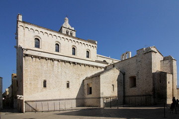 Fototapeta na wymiar la Cattedrale di Barletta; fianco meridionale