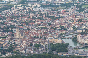 ville de Meaux vue aérienne