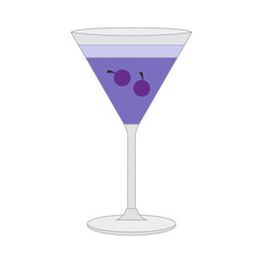 Isolated tropical cocktail image. Vector illustration design