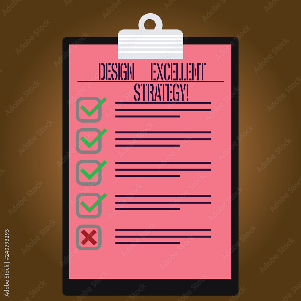 Poster writing note showing design excellent management. business photo showcasing enable innovation and cr