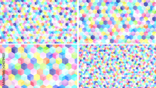 Cubes 3d Backgrounds Set Square Shapes Backdrops