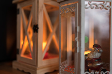 Santa and the laterns