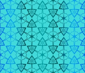 Decorative Ornament With Geometric Decoration. Seamless Pattern . For Print Bandanna, Shawl, Tablecloth, Fabric Fashion, Scarf, Design