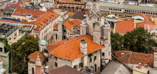 Panoramic view of Istanbul from Galata Tower