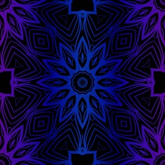 Vector Seamless Pattern With Abstract Floral Style. For Fashion Design, Wallpaper, Textile. Tribal Ethnic Arabic, Indian, Motif. For Interior Design, Wallpaper