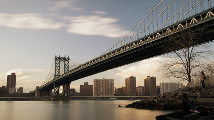Fototapeta na wymiar Manhattan Bridge, Brooklyn.
