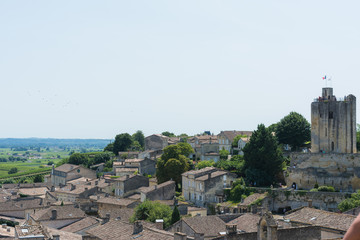 Cityscapes of the French city of Saint-Emilion