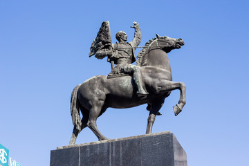 Obraz premium Monument to the Liberators of Nis in Nis, Serbia (10.10.2017)
