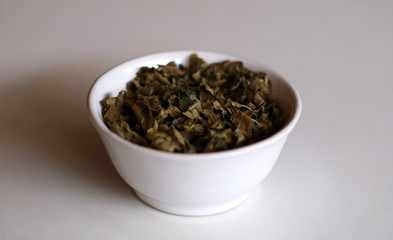 Fig leaf tea. A great source of fiber and full of vitamins and minerals.