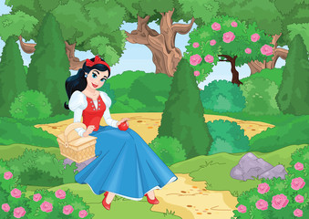 Cute Girl in the forest