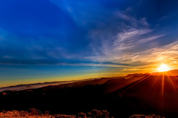 Sunburst On Horizon, Panorama 