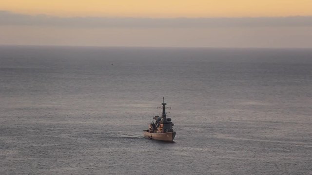 Buque bajo el horizonte