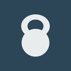 Silhouette icon iron weight