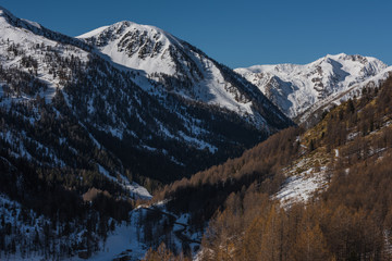 Fototapeta premium Landscape of the South of France, French Alps, Natural Park Mercantour France