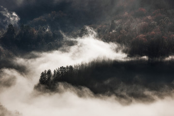 Landscape of the South of France, French Alps, Natural Park Mercantour France