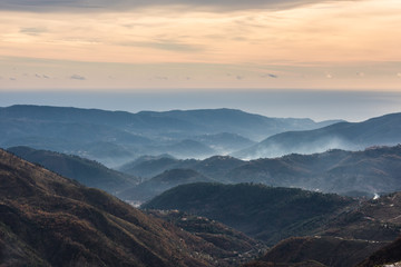 Obraz premium Landscape of the South of France, French Alps, Natural Park Mercantour France