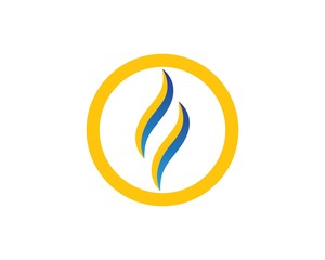 Fire flame Logo Template vector icon Oil, gas and energy logo