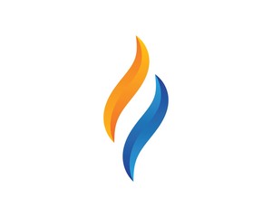 Fire flame Logo Template vector icon Oil, gas and energy logo