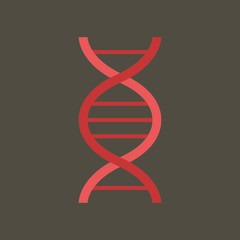 Silhouette icon DNA
