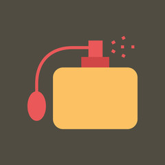 Silhouette icon rectangular perfume