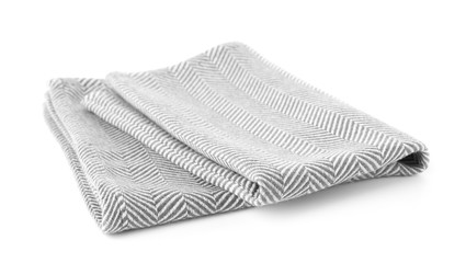 Fototapeta na wymiar Fabric napkin for table setting on white background