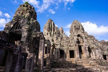 Naklejka premium Bayon castle at Angkor thom