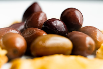 close up olives
