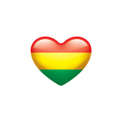 Bolivia flag, vector illustration on a white background.