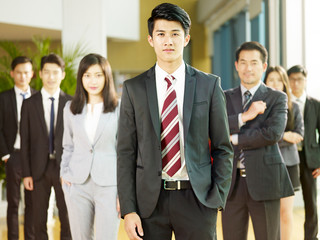 portrait of team of asian business people