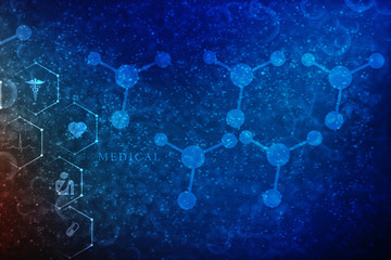 2D illustration medical structure background