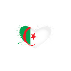 Algeria flag, vector illustration on a white background
