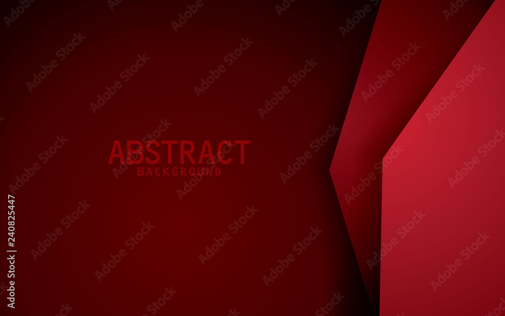 Poster dark red background vector overlap layer