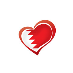 Bahrain flag, vector illustration on a white background