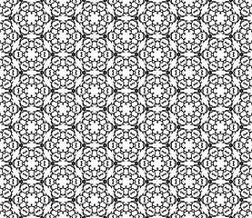 Abstract seamless kaleidoscope design background.