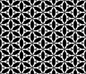 Abstract seamless kaleidoscope design background.