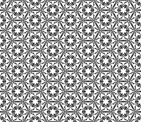 Abstract seamless kaleidoscope design background.