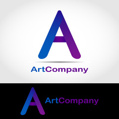 This is a logo in the shape of letter A. This logo is suitable for use as the initials of a company name or can also be used as an application logo and can also be used for other business purposes.
