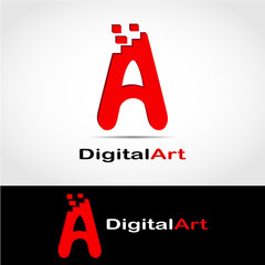 This logo is in the form of an initial logo letter A. This logo is suitable for use by a company that works in the field of creative industries, such as sticker printing, T-shirt printing, and so on. 