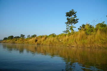 River Landscape in Chitwan National Park, Nepal