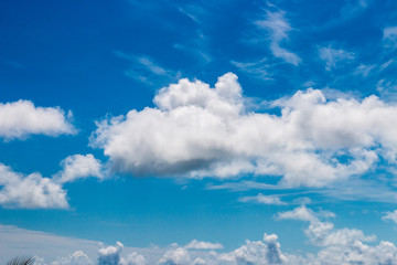 blue sky with white clouds 012