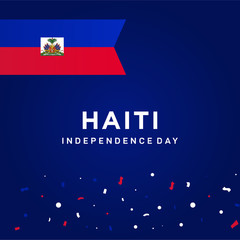 Obraz na płótnie Canvas Haiti Independence Day Vector Design