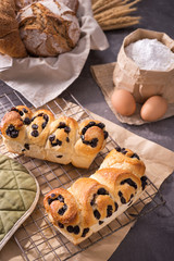 Homemade sourdough brown bread,freshly baked,whole wheat loaf