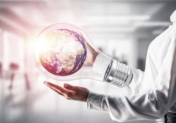 Innovations for the world protection concept.