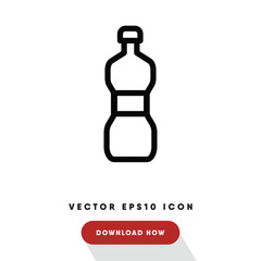 Water bottle vector icon