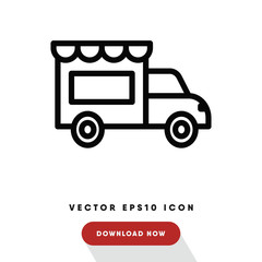  Food truck vector icon