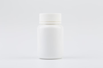 Medicine over white background