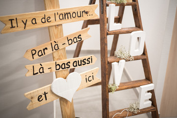 Décoration de table de mariage