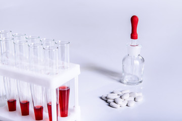 Science laboratory research and equipment chemistry experiment